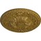 Ekena Millwork Amelia Ceiling Medallion (Fits Canopies up to 2 3/8"), Hand-Painted Gold, 19 5/8"OD x 3/4"P CM20AMGLS - alternate 3